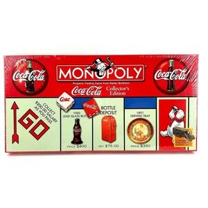 Coca-Cola Coke Monopoly Collector's Edition Board Game 1999 USAopoly New Sealed